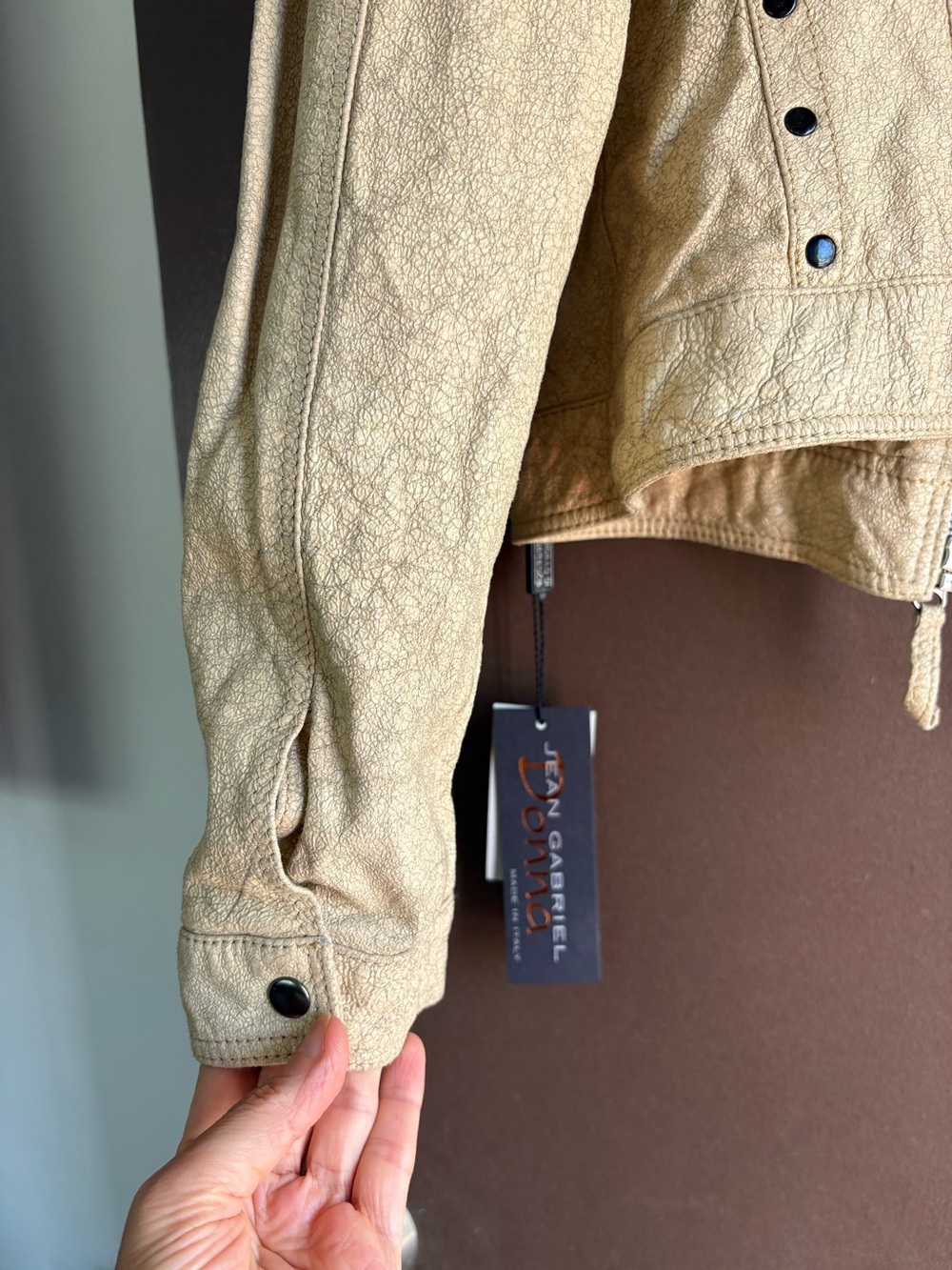 NWT - Sigillo Di Garanzia Italian Leather Jacket - Picture 12 of 13
